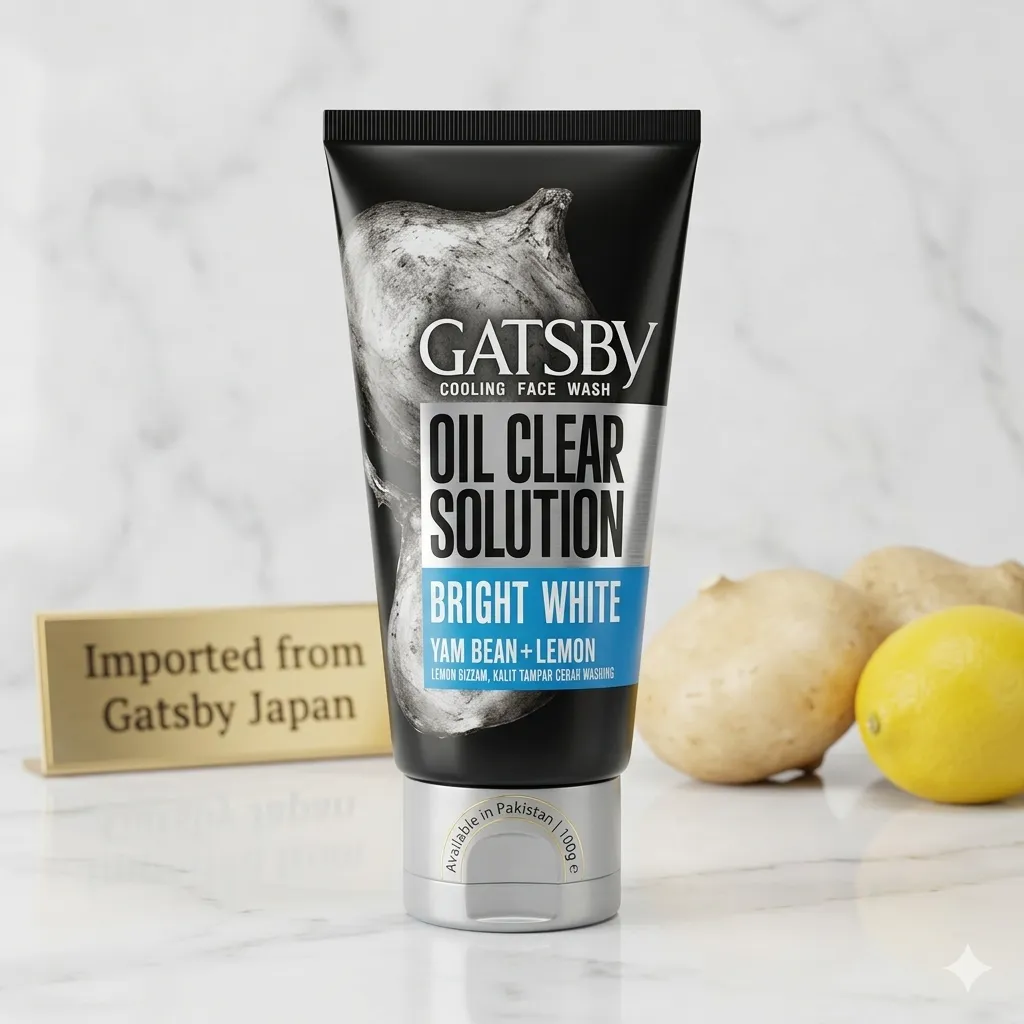 Gatsby Oil Clear Face Wash for deep cleansing.