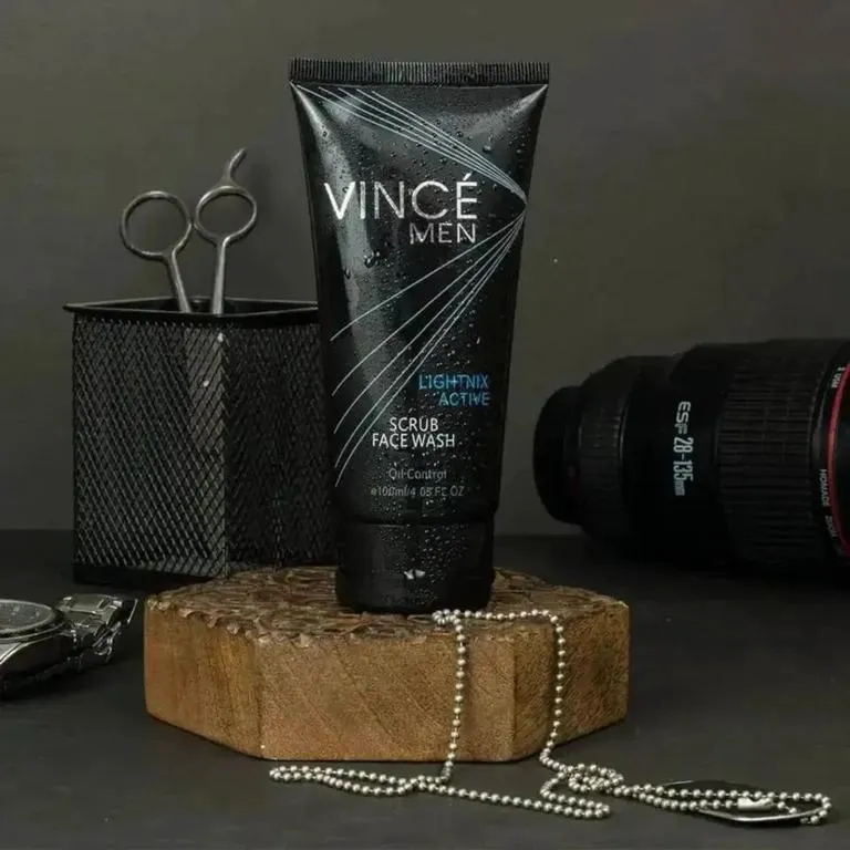Vince Men 100ml Exfoliating Scrub Face Wash